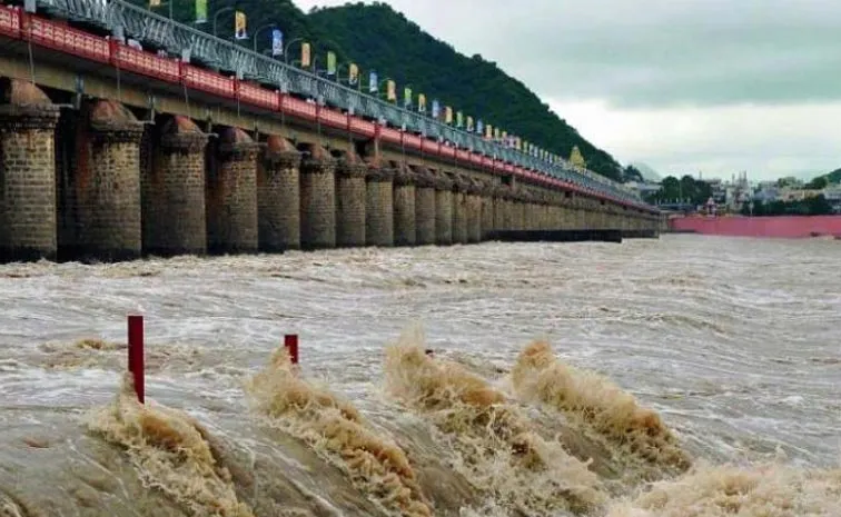 Flood Warning For Prakasam Barrage