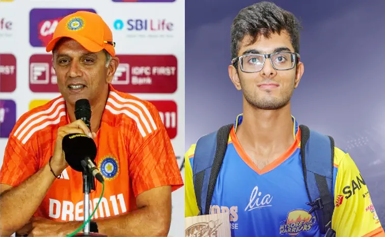 Rahul Dravid Son Gets India Call Up For U19 Series Against Australia