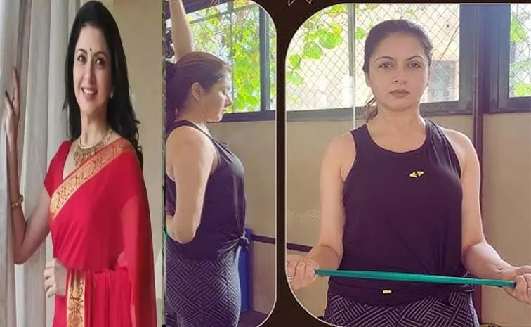 Bhagyashree Shares Few Simple Exercises For Frozen Shoulder
