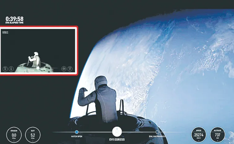 First Private Spacewalk in SpaceX Capsule Achieves New Milestone
