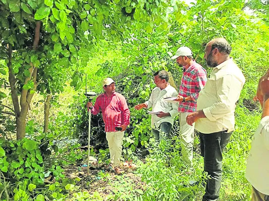 భీమారంలో పూర్తయిన ఊర చెరువు సర్వే