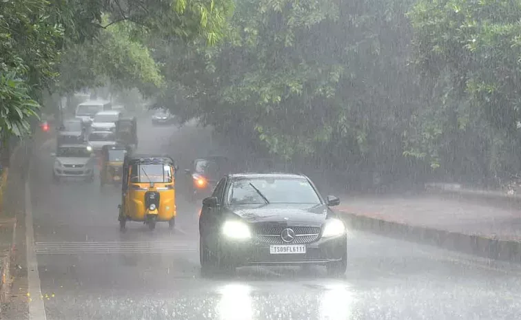 Sudden Heavy Rain Falling In Hyderabad