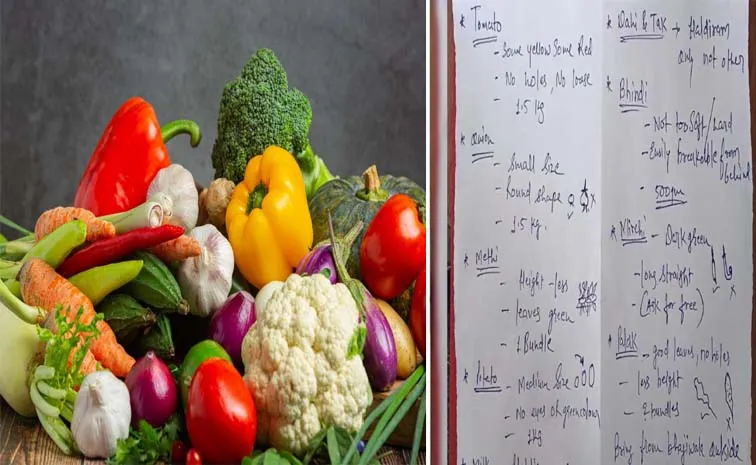 Retired IFS Officer Shares Wife's Detailed Vegetable Shopping Guide Goes Viral