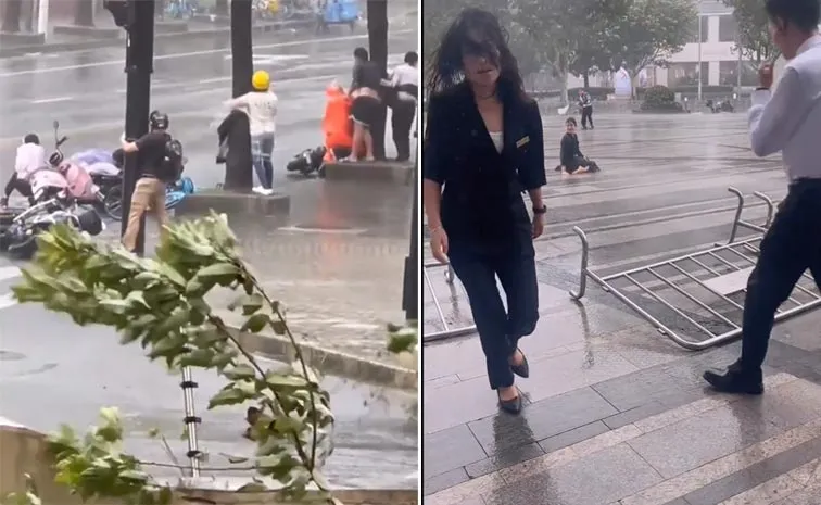 Typhoon Bebinca makes landfall in Shanghai