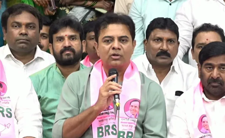 BRS MLA KTR Comments Over Rajiv Gandhi Statue In Telangana