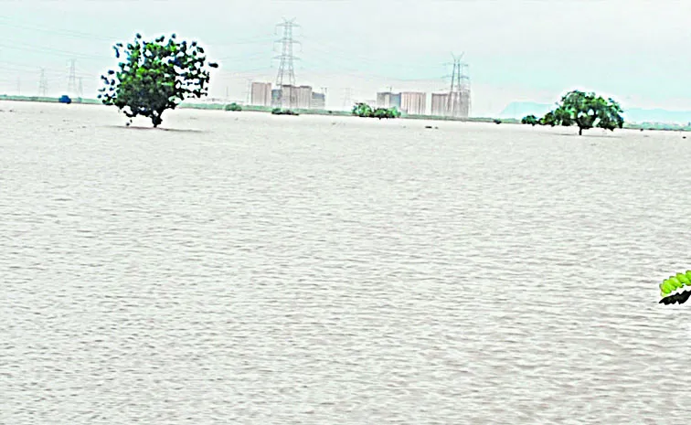 Flood water into residential buildings of MLAs: Andhra pradesh