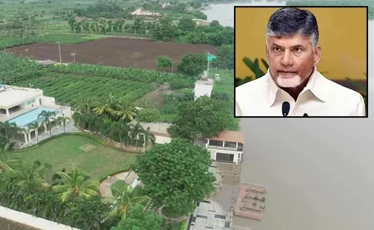 CM Chandrababu's Residence Under Flood Threat