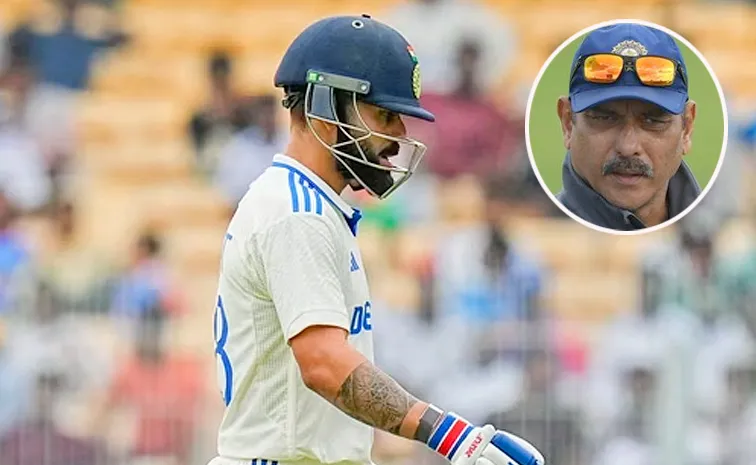 Ravi Shastri firmly tells struggling Virat Kohli after dismissal to off-spin
