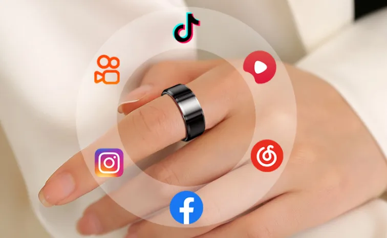 KUMI Smart Ring H1 with Health Tracking and SOS Feature