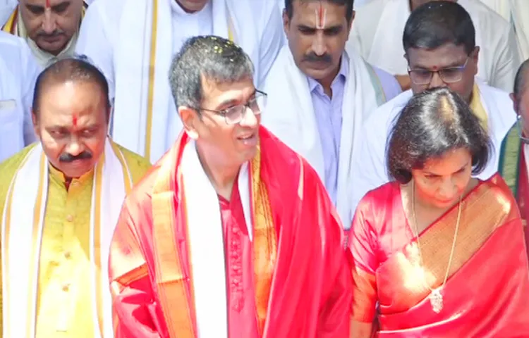 Supreme Court Chief Justice DY Chandrachud Visits Tirumala