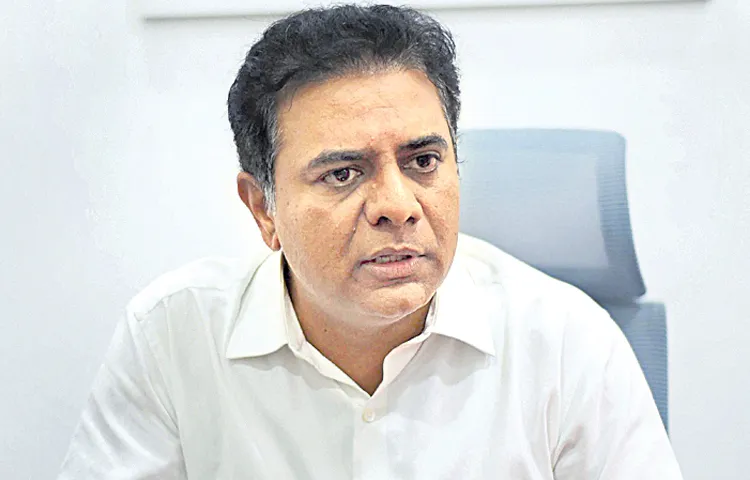 KTR angry over Congress attack in Khammam