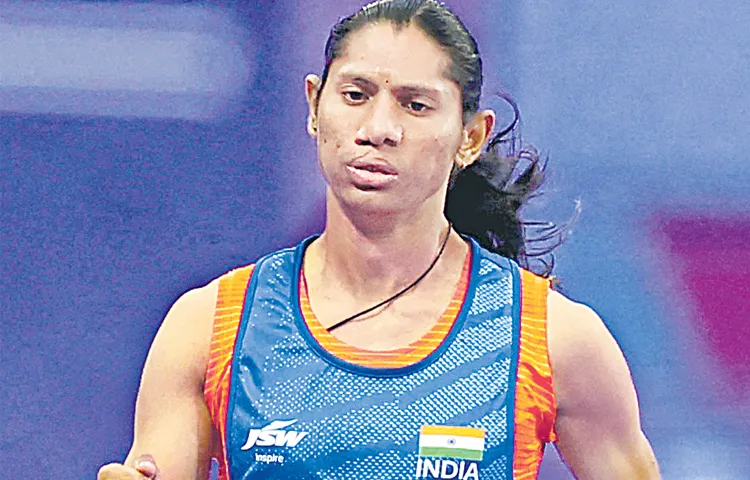 Deepthi got Third position in womens 400m T20 category