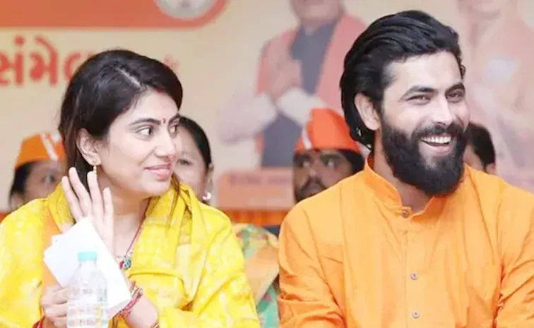 Cricketer Ravindra Jadeja Joins BJP Wife Rivaba Shares Pictures