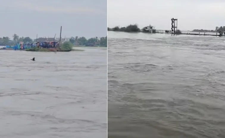 Budameru Floods Effect Kolleru Lake Tension At Eluru