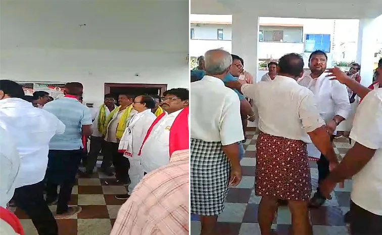Clashes Between Eluru Tdp And Janasena 