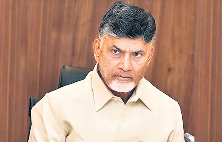 CM Chandrababu with media