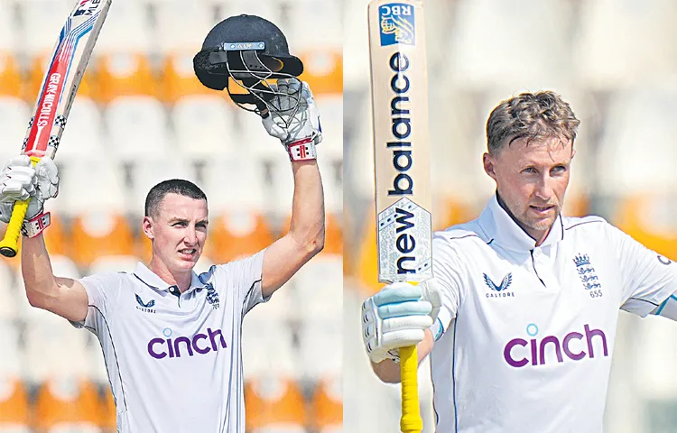 The England team broke many records in the test match
