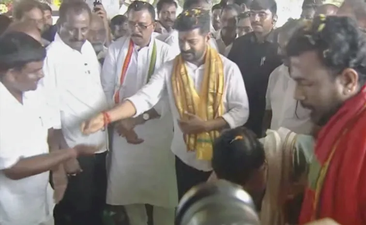Cm Revanth Laid Foundation Stone For Many Development Works In Kondareddypalli