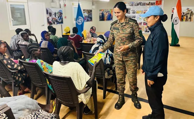 Indian Troops Give Pregnancy Awareness Session For Women In South Sudans Disputed Abyei