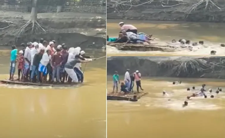 20 Headed For Funeral On Makeshift Raft Fall Into River In Bihar