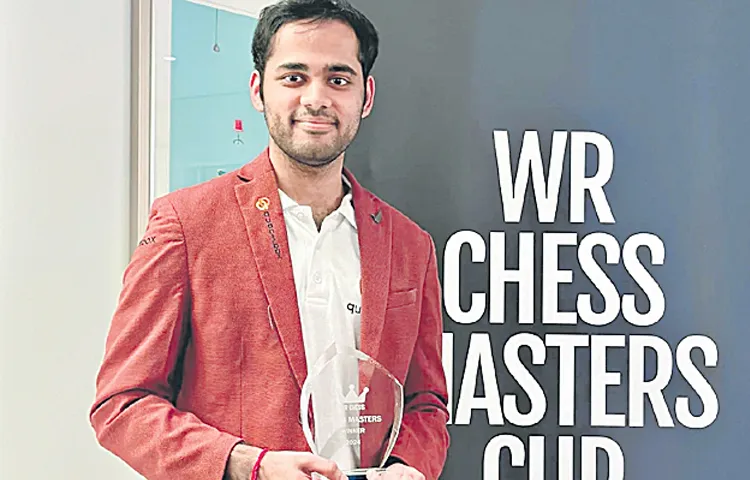 Arjun is the winner of Masters Cup Chess Tournament