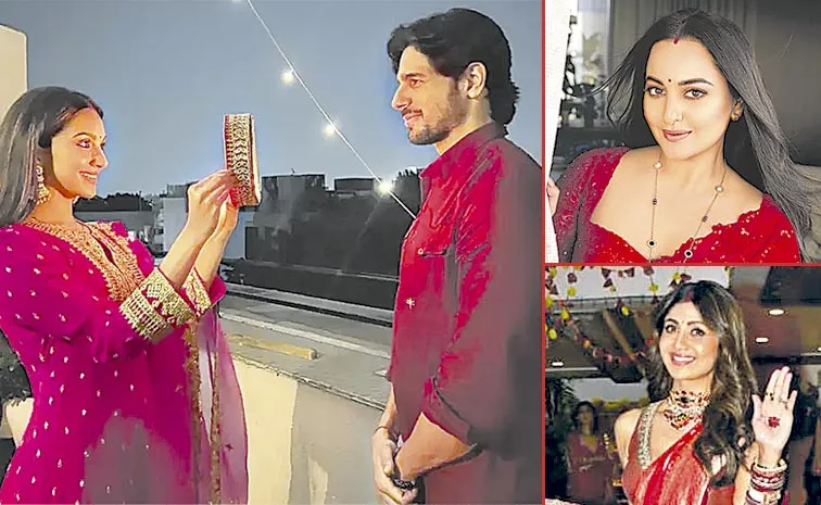 Karwa Chauth 2024: Kiara Advani and Shilpa Shetty and Sonakshi Sinha And More Bollywood Celebrity Festive Looks
