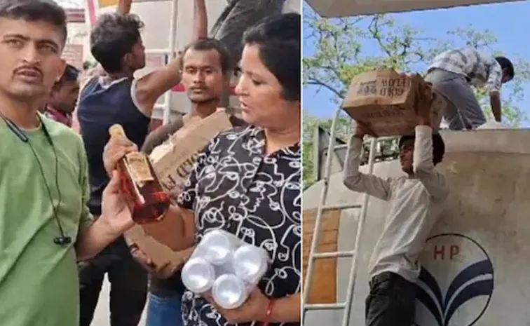 Bihar: 200 Boxes Of Alcohol Hidden Inside a Oil Tanker video viral
