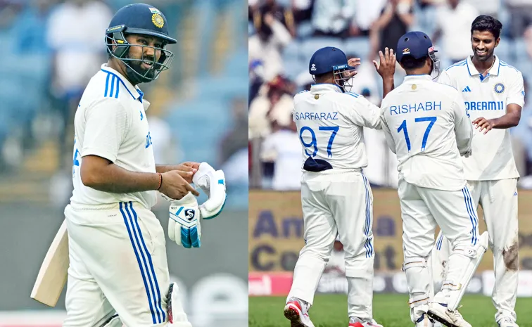 IND vs NZ Day 1: Sundar disarrays NZ, After India lose Rohit Sharma