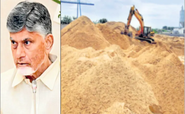 Chandrababu Govt Sand Prices increased and sold in black market