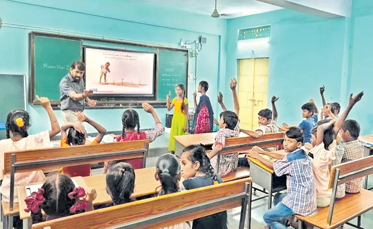 Spoken English classes in 16 government schools in Telangana