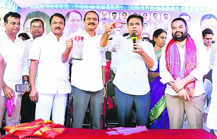 KTR Inspection of sewage treatment plant at Nacharam
