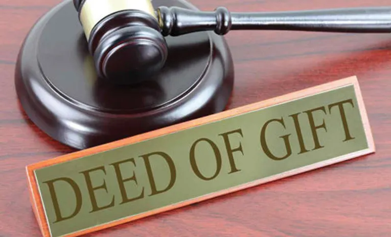 What is the rule of gift deed?