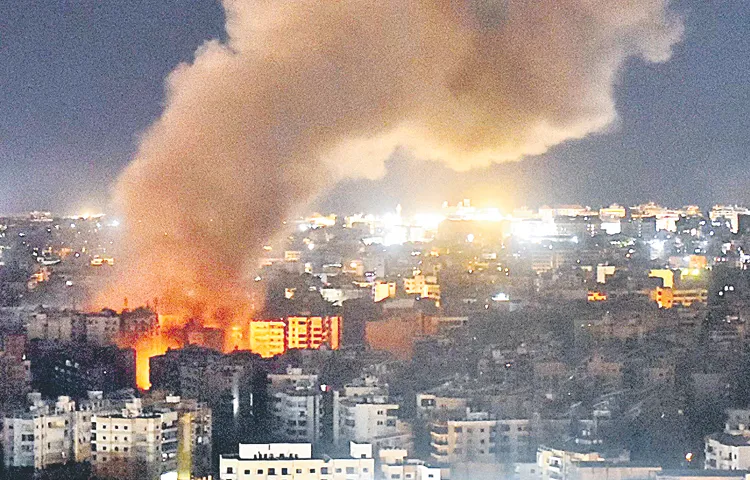Nine people were killed in an attack on an apartment in Bashoura district of Beirut