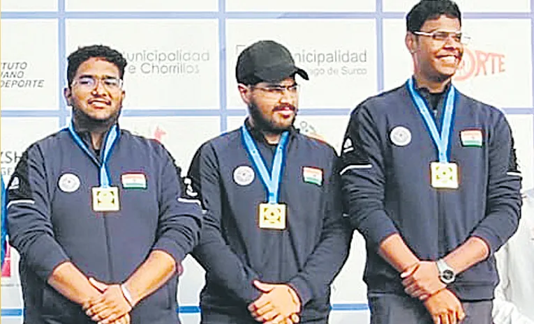 Indian men's team wins rapid fire pistol gold