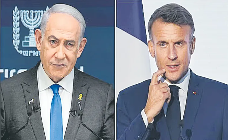 Netanyahu Slams France Macron for Calling for Arms Embargo on Israel Gaza