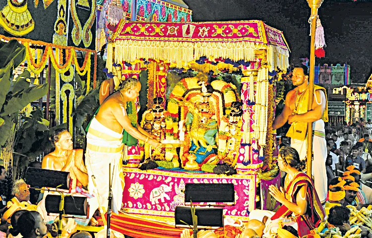 Garuda vahana seva tomorrow night at tirumala