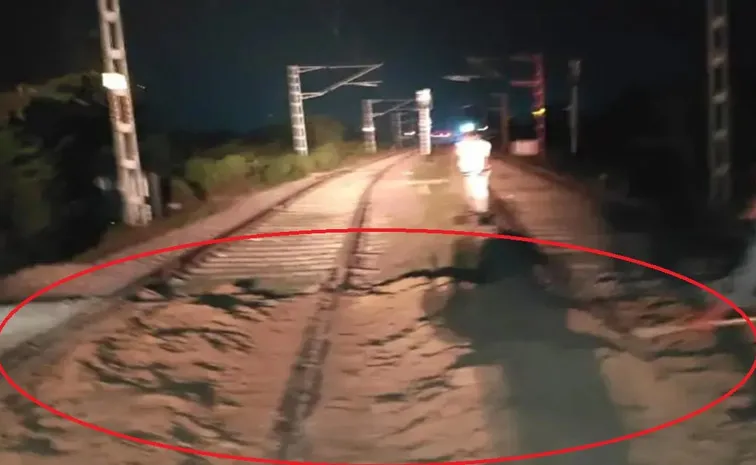 Soil Dumped on Tracks in Raebareli