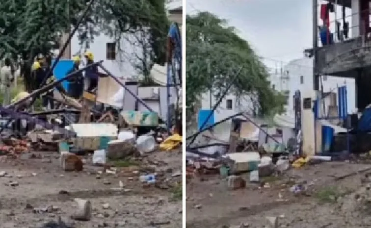 explosion in crackers godown in tamil nadu