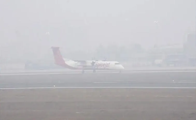 Over 300 Flights Delayed At Delhi Airport Amid Heavy Smog