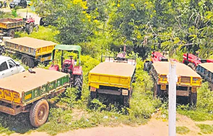 Sand Mining at Sri Sathyasai District Penukonda