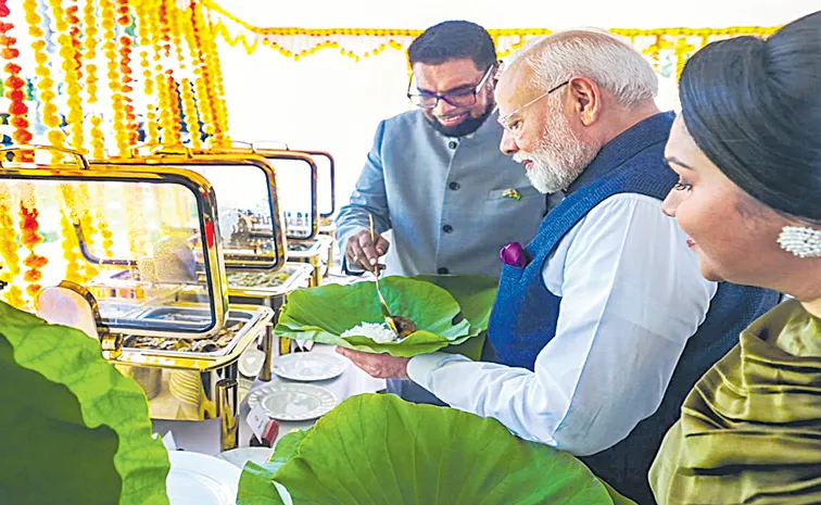 PM Narendra Modi attends an Indian community programme in Georgetown, Guyana