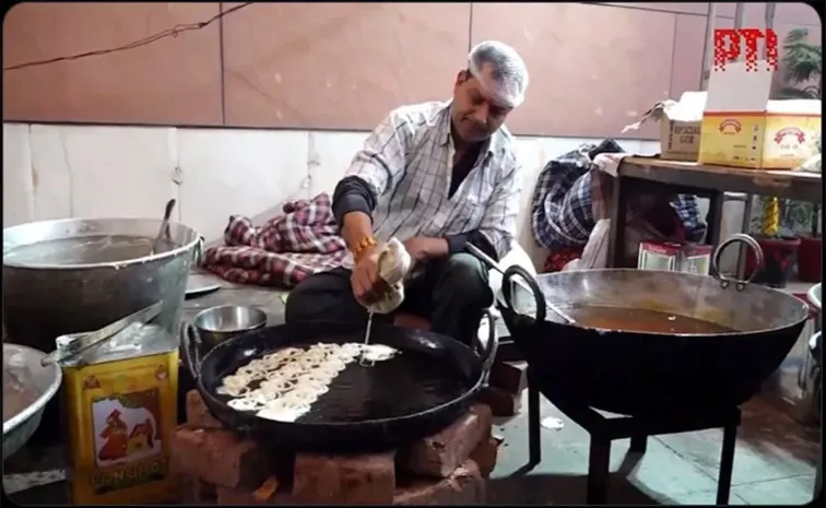 Result Jalebis Being Prepared at BJP Headquarters in New Delhi