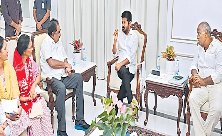 CM Revanth Comments with leaders of left parties on Lagacharla