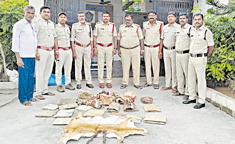 Illegal trafficking of deer skins in Andhra pradesh