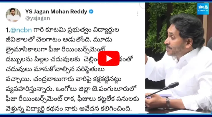 YS Jagan Sensational Tweet On Chandrababu 