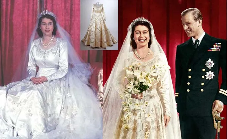 Queen Elizabeth II's Wedding Gown Was A Norman Hartnell Masterpiece