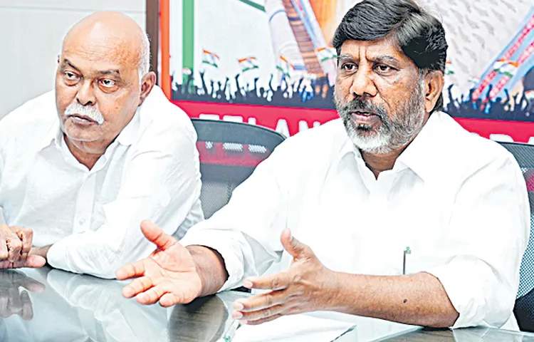 Deputy CM Bhatti Vikramarka with media 