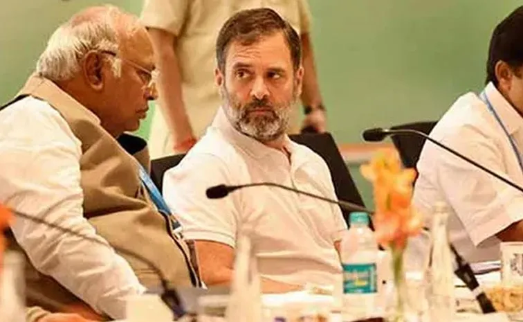 Cwc Meeting Chaired By Aicc President Mallikarjun Kharge