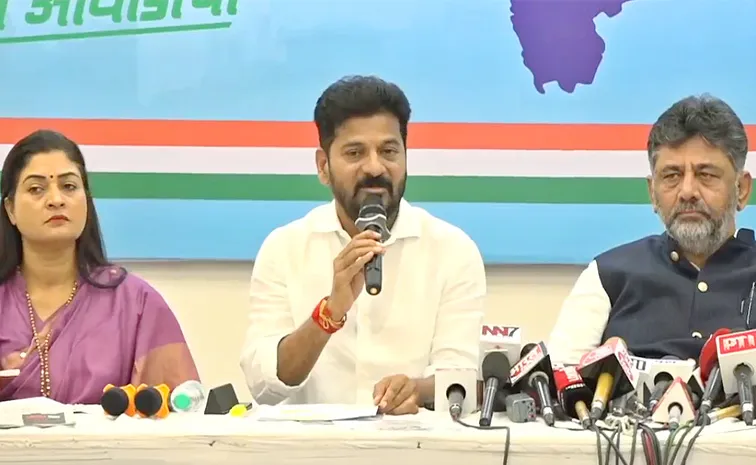 Telangana Cm Revanthreddy Pressmeet In Mumbai