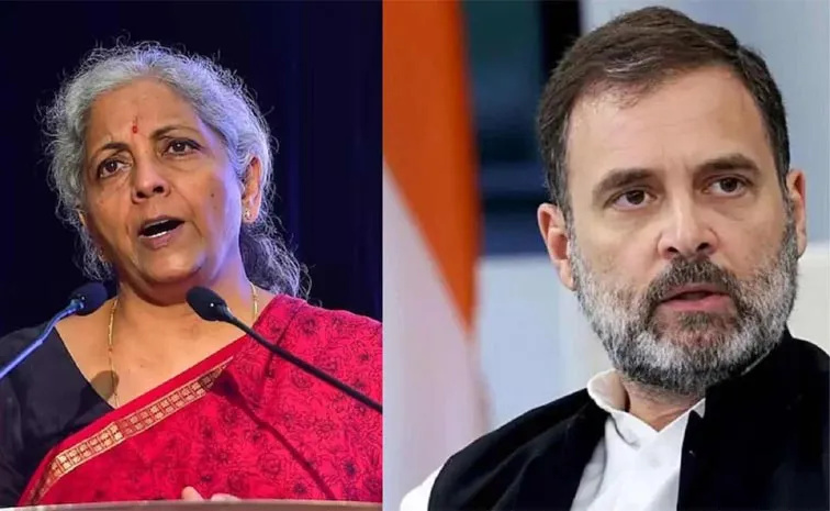 Finance Minister Nirmala Sitharaman Slams Rahul Gandhi